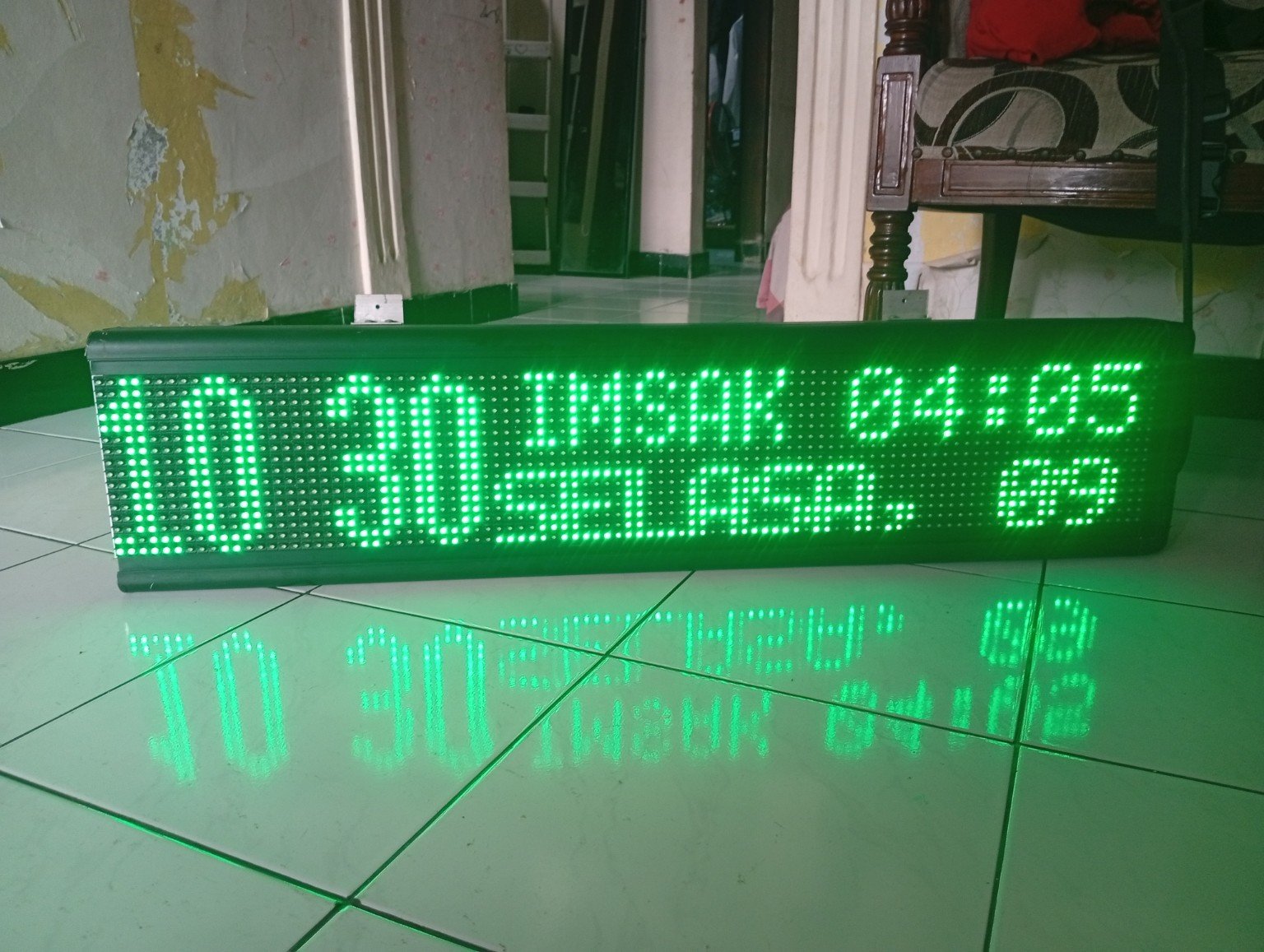 Jadwal Sholat LED Single Colour P10